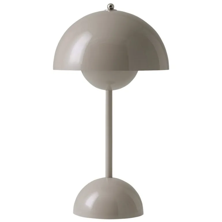 &Tradition Flowerpot VP9 bärbar bordslampa, grey beige