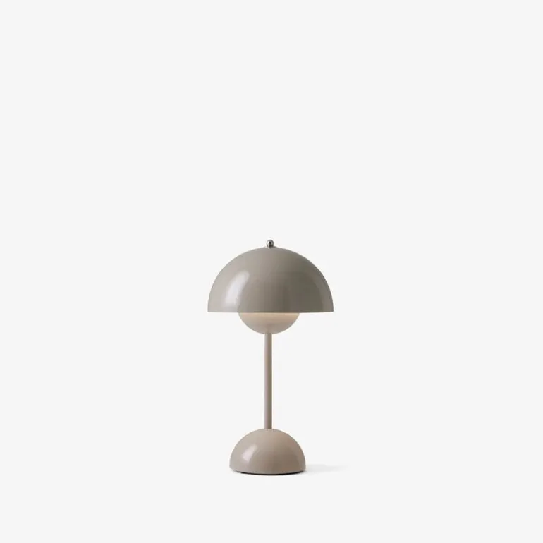 &Tradition Flowerpot VP9 bärbar bordslampa, grey beige