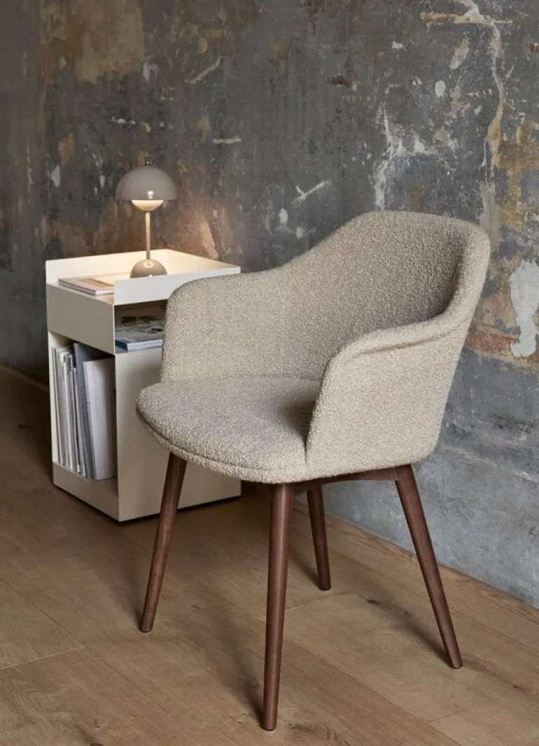 &Tradition Flowerpot VP9 bärbar bordslampa, grey beige