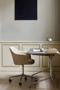 &Tradition Flowerpot VP9 bärbar bordslampa, förkromad