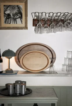 &Tradition Flowerpot VP9 bärbar bordslampa, stenblå