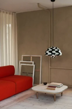 &Tradition Flowerpot VP2 pendellampa, svart - vit