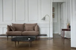 &Tradition Fly SC4 coffee table, smoked oak - black Marquina marble