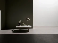 &Tradition Fly SC4 coffee table, white oiled oak - white Carrara marble