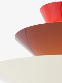 &Tradition Gio LN15 pendellampa, 92 cm, vermilion - mörk burgundy - ecru