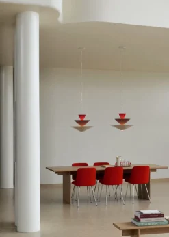 &Tradition Gio LN14 pendel, 60 cm, vermilion - mörk borgund - ecru