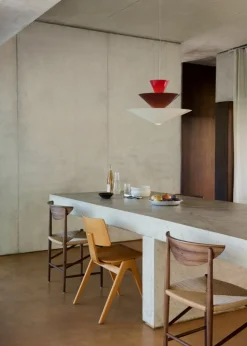 &Tradition Gio LN14 pendel, 60 cm, vermilion - mörk borgund - ecru