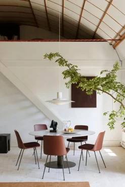 &Tradition In Between SK20 bord, svart - vit marmor