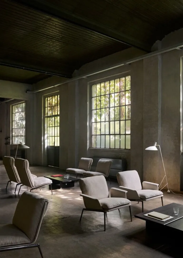 &Tradition Ita OS4 soffbord, 110 x 110 cm, mörk betsad ek