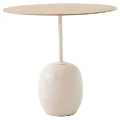 &Tradition Lato LN9 soffbord, ek - Cream Diva marmor