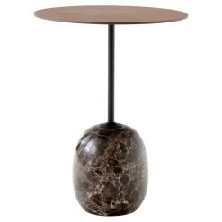 &Tradition Lato LN8 soffbord, valnöt - Emperador marmor