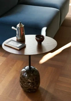 &Tradition Lato LN9 soffbord, valnöt - Emperador marmor