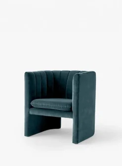 &Tradition Loafer SC23 fåtölj, Ritz 0408 Blue-gray