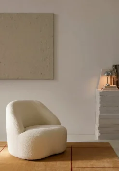 &Tradition Margas LC2 loungefåtölj, svängbar, svart - Karakorum 001