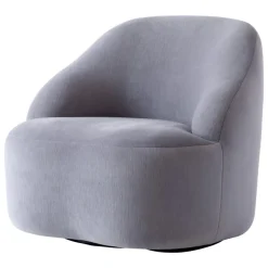 &Tradition Margas LC2 loungefåtölj, svängbar, svart - Gentle 133