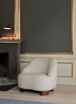 &Tradition Margas LC1 loungefåtölj, valnöt - Gentle 133