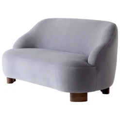 &Tradition Margas LC3 2-sits soffa, valnöt - Gentle 133