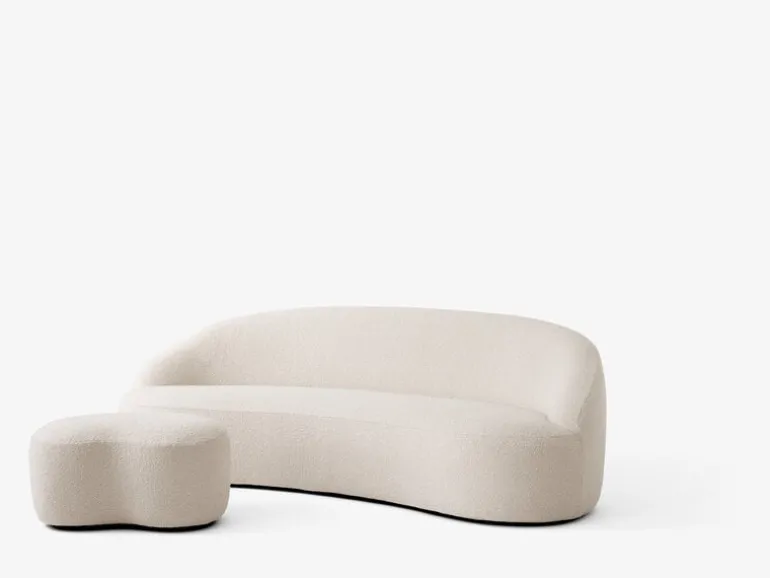 &Tradition Margas LC4, 3-sitssoffa, svartlackad ek - Karakorum 001