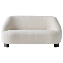 &Tradition Margas LC3 2-sits soffa, svartlackerad ek - Karakorum 001