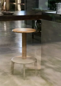 &Tradition Massif AV39 barstol, ek - gråbeige