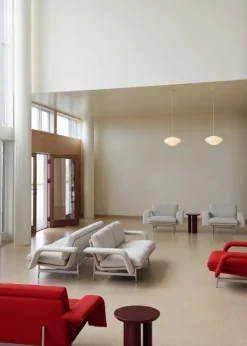 &Tradition Meantime AV30 2-sitsig soffa, polerad aluminium - beige Ecriture 0210