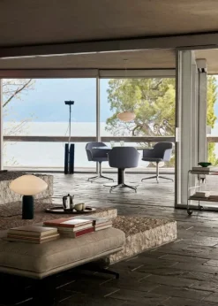 &Tradition Mist bordslampa AP17, Guatemala Verde-marmor - opalglas