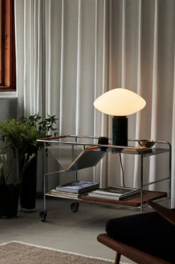 &Tradition Mist bordslampa AP17, Guatemala Verde-marmor - opalglas