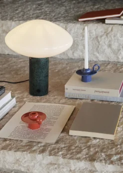 &Tradition Mist bordslampa AP17, Guatemala Verde-marmor - opalglas