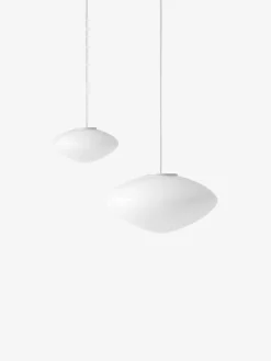 &Tradition Mist pendellampa AP16, mattvit - opalglas