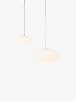&Tradition Mist pendellampa AP16, mattvit - opalglas