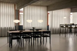 &Tradition Mist pendellampa AP15, mattvit - opalglas