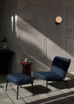 &Tradition Muno LN20 fotpall, varm svart - mörkblå Ecriture 0780