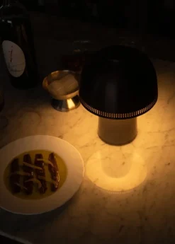 &Tradition Raku SH8 bärbar bordslampa, beigegrå - brons