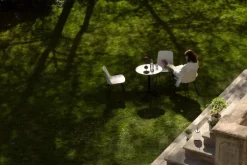 &Tradition Rely Outdoor HW70 stol, svart - vit