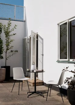 &Tradition Rely Outdoor HW70 stol, svart - vit