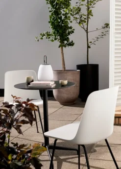 &Tradition Rely Outdoor HW70 stol, svart - vit