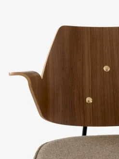 &Tradition RFH RD7 fåtölj, valnöt och bokfaner - brun