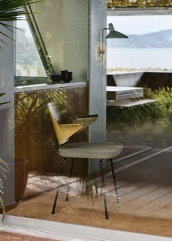 &Tradition RFH RD7 fåtölj, valnöt och bokfaner - brun