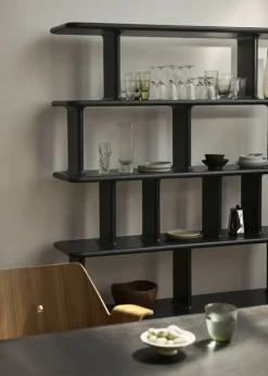 &Tradition RFH RD7 fåtölj, valnöt och bokfaner - beige