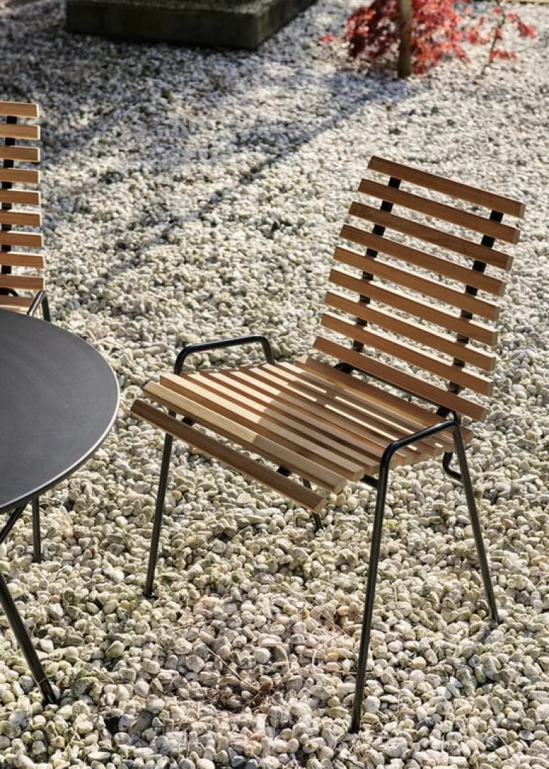 &Tradition RFH RD4, terrassstol, svart - teak
