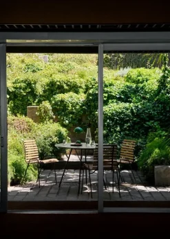 &Tradition RFH RD4, terrassstol, svart - teak