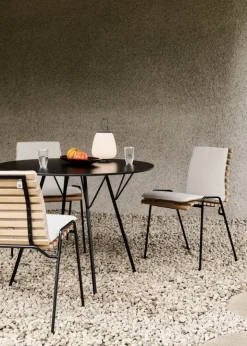 &Tradition RFH RD6, terrassbord, 97 cm, svart - svart laminat