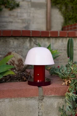 &Tradition Setago JH27 bordslampa, rödbrun - druva