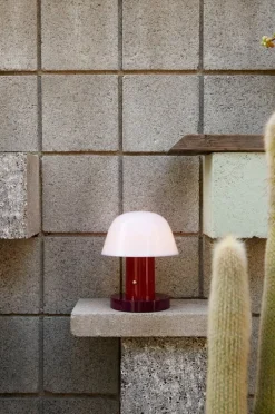 &Tradition Setago JH27 bordslampa, rödbrun - druva