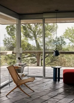 &Tradition Utzon pendellampa JU1, stålblå, specialutgåva