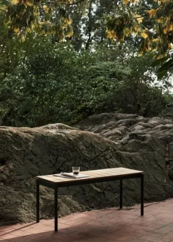 &Tradition Ville AV27 bänk, 110 x 40 cm, teak - varm svart