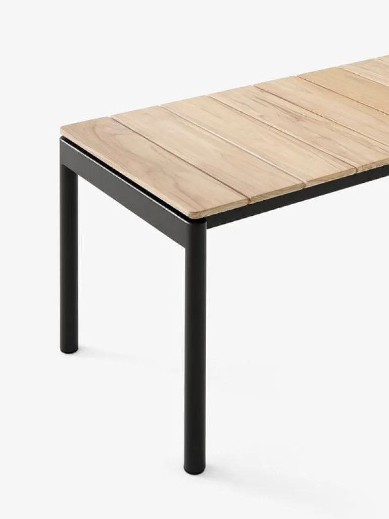 &Tradition Ville AV27 bänk, 110 x 40 cm, teak - varm svart