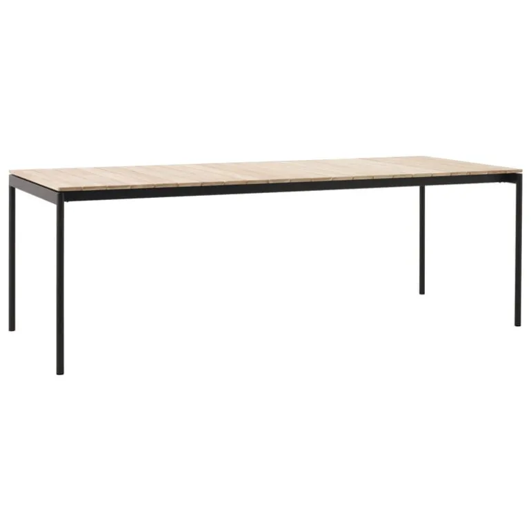 &Tradition Ville AV26 bord, 220 x 90 cm, teak - varm svart