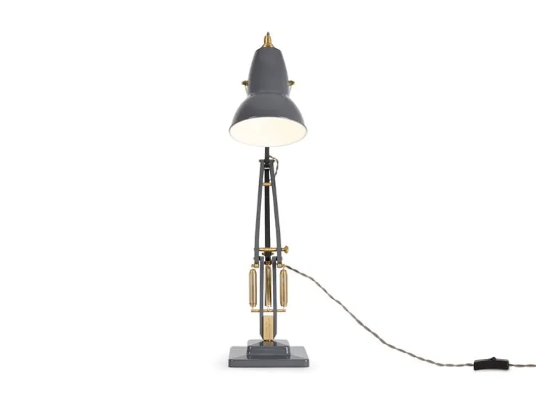 Anglepoise Original 1227 Brass skrivbordslampa, elefantgrå