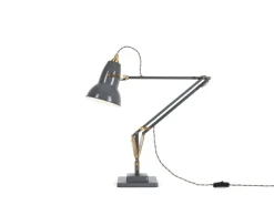 Anglepoise Original 1227 Brass skrivbordslampa, elefantgrå